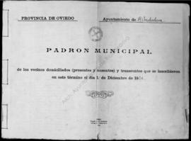 Benigno Pérez Pérez. Padrón 1930