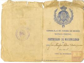 Villar Rodríguez, José Serafín - Certificado de nacionalidad